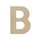 Wooden Letter B 12 inch or 8 inch, Unfinished Large Wood Letters for Crafts | Woodpeckers